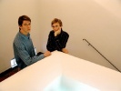 Ond�ej V�clav�k (vlevo)  a Petr Nov�k, designe�i (listopad 2004)